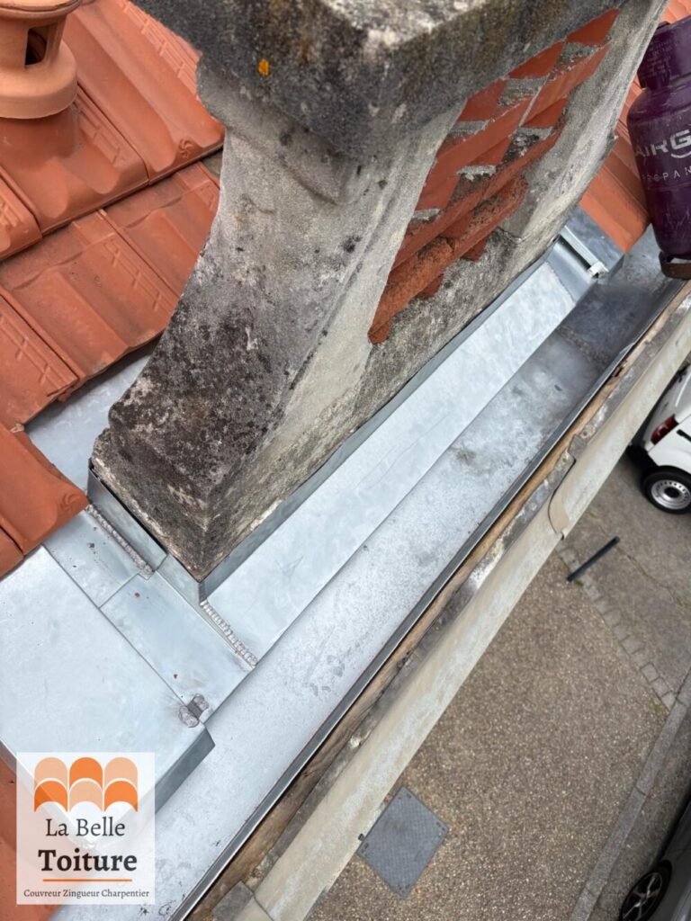 Réfection complète des chéneaux et abergements en zinc
